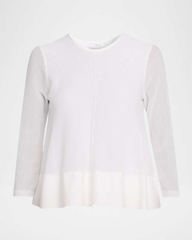 A-Line Three-Quarter Sleeve Top